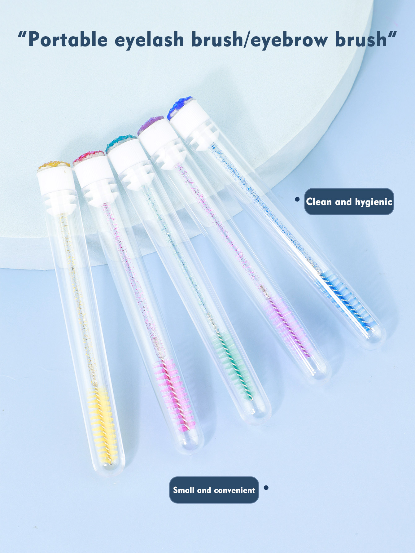 5/10Pcs Portable Makeup Mascar - Fishing Rod Travel avaliação e preço