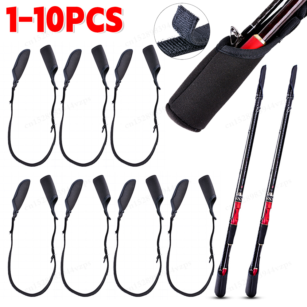 1-10PCS Fishing Rod Socks Srta - Fishing Rod Case avaliação e preço