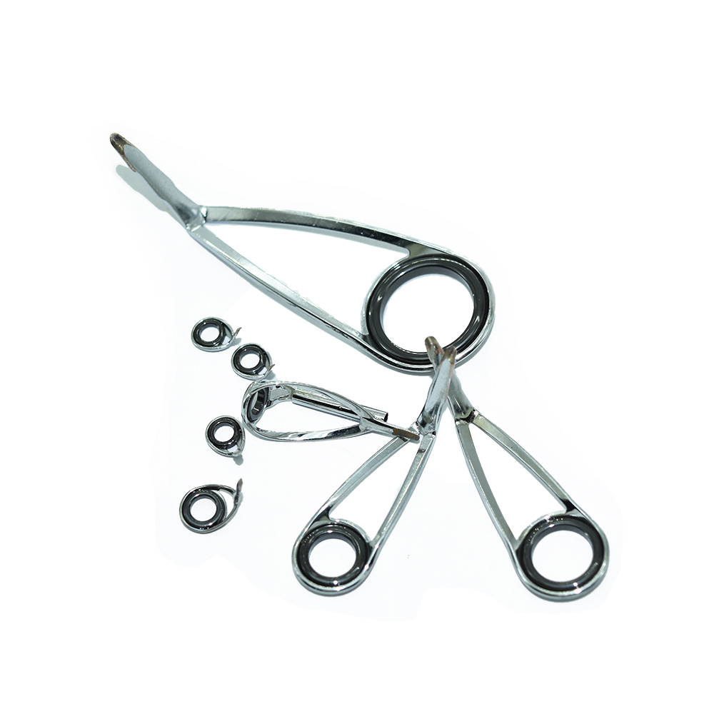 8pcs/Kit KLH Bracket Stainless - Fishing Rod Building Kit avaliação e preço