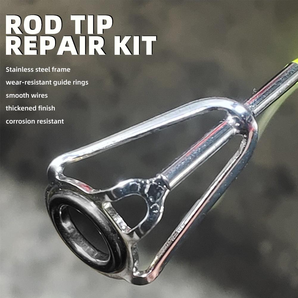 Rod Tip Repair Kit 10pcs Fishi - Fishing Rod Building Kit avaliação e preço