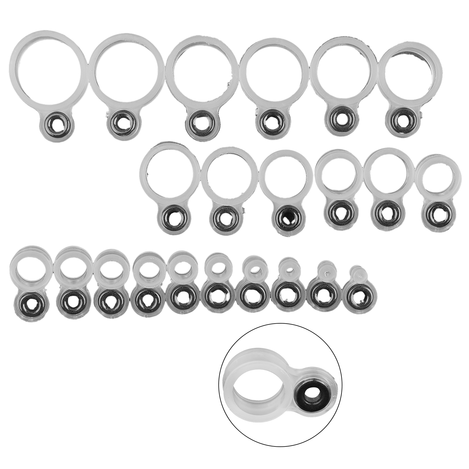 14/22Pcs Fishing Rod Eyelet Re - Fishing Rod Building Kit avaliação e preço