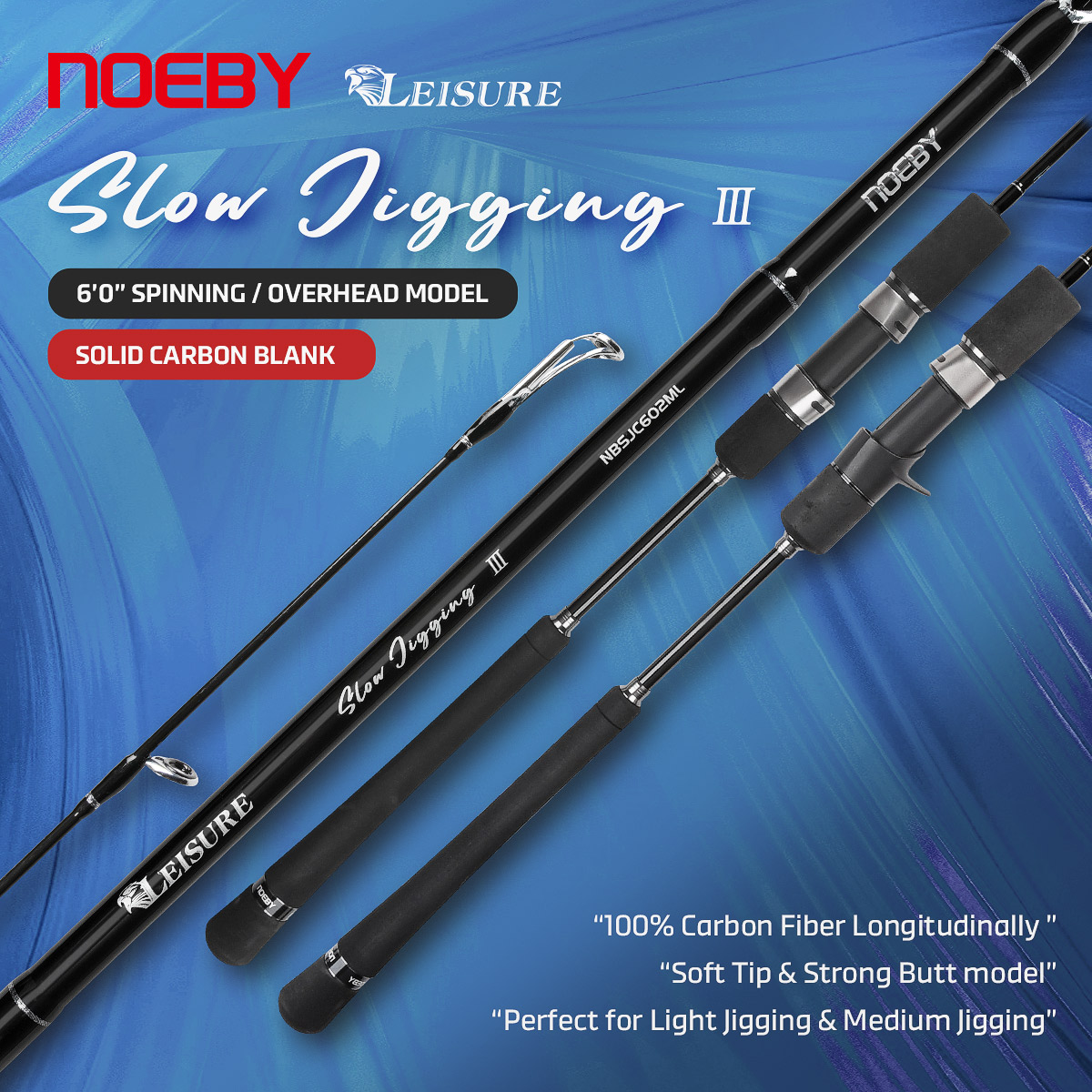 Noeby New Slow Jigging Fishing - Fishing Rod Surf avaliação e preço