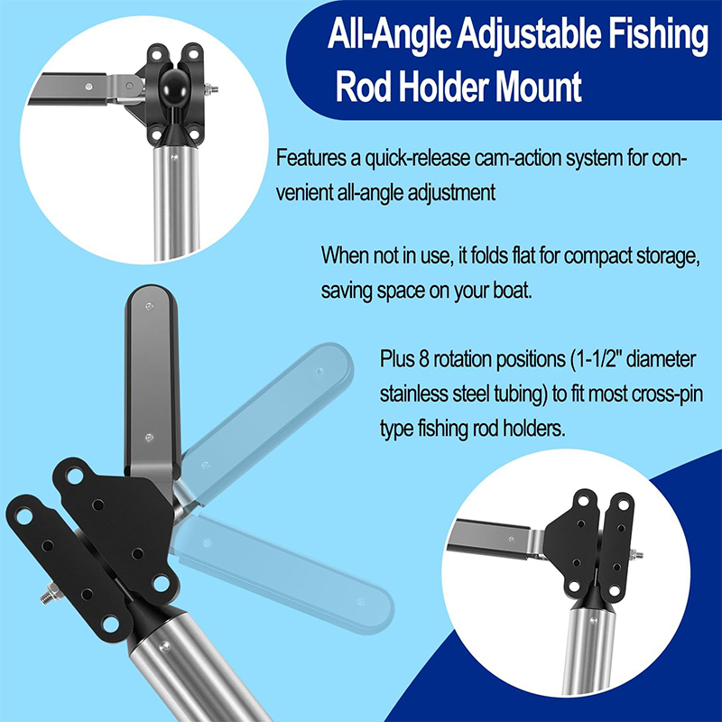 All-Angle Adjustable Fish Rod  - Fishing Rod Holder avaliação e preço