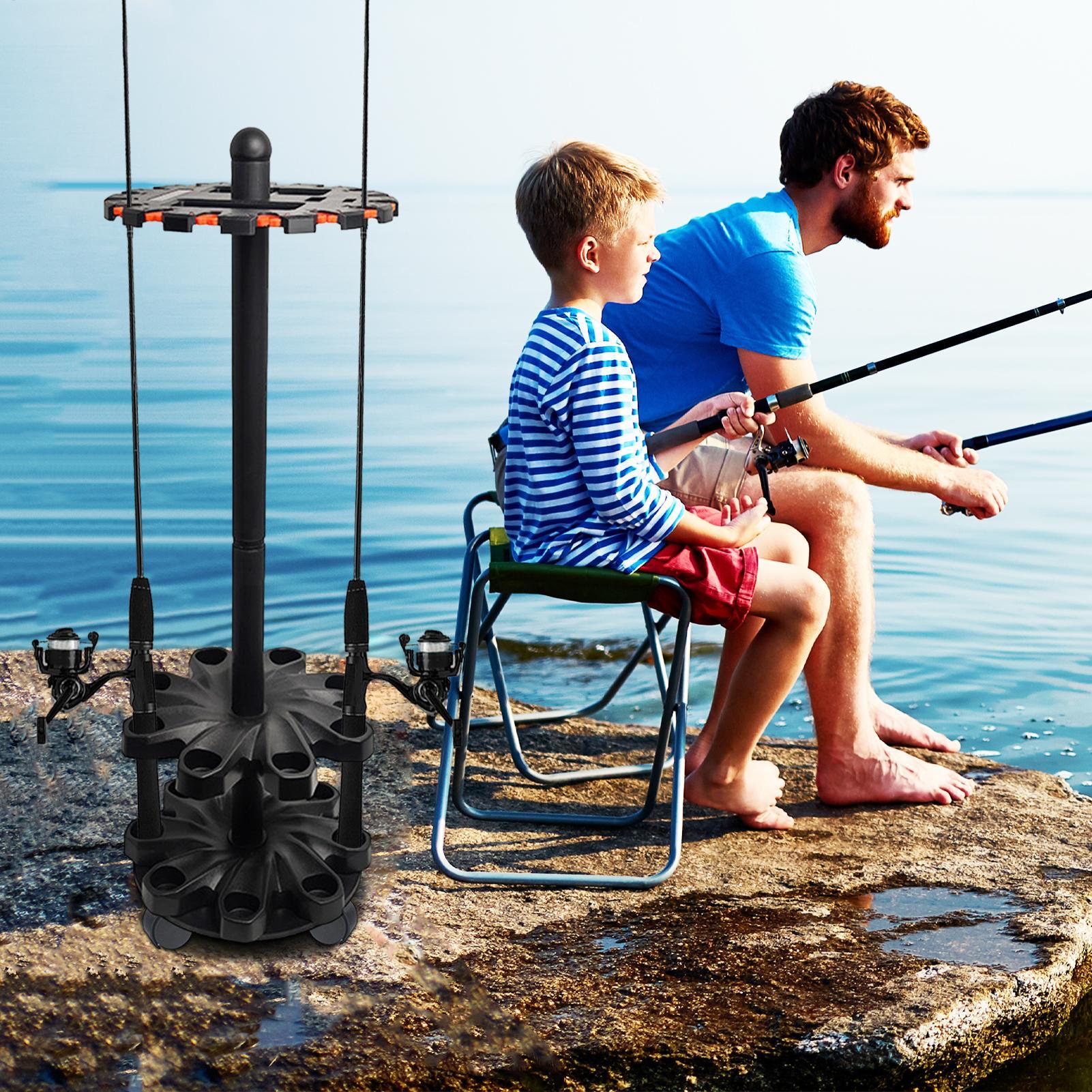 Fishing Rod Racks Angling Pole - Fishing Rod Rack avaliação e preço