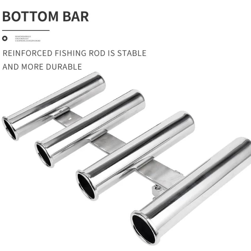 Stainless Steel 4 Tubes Rod ho - Fishing Rod Rack avaliação e preço