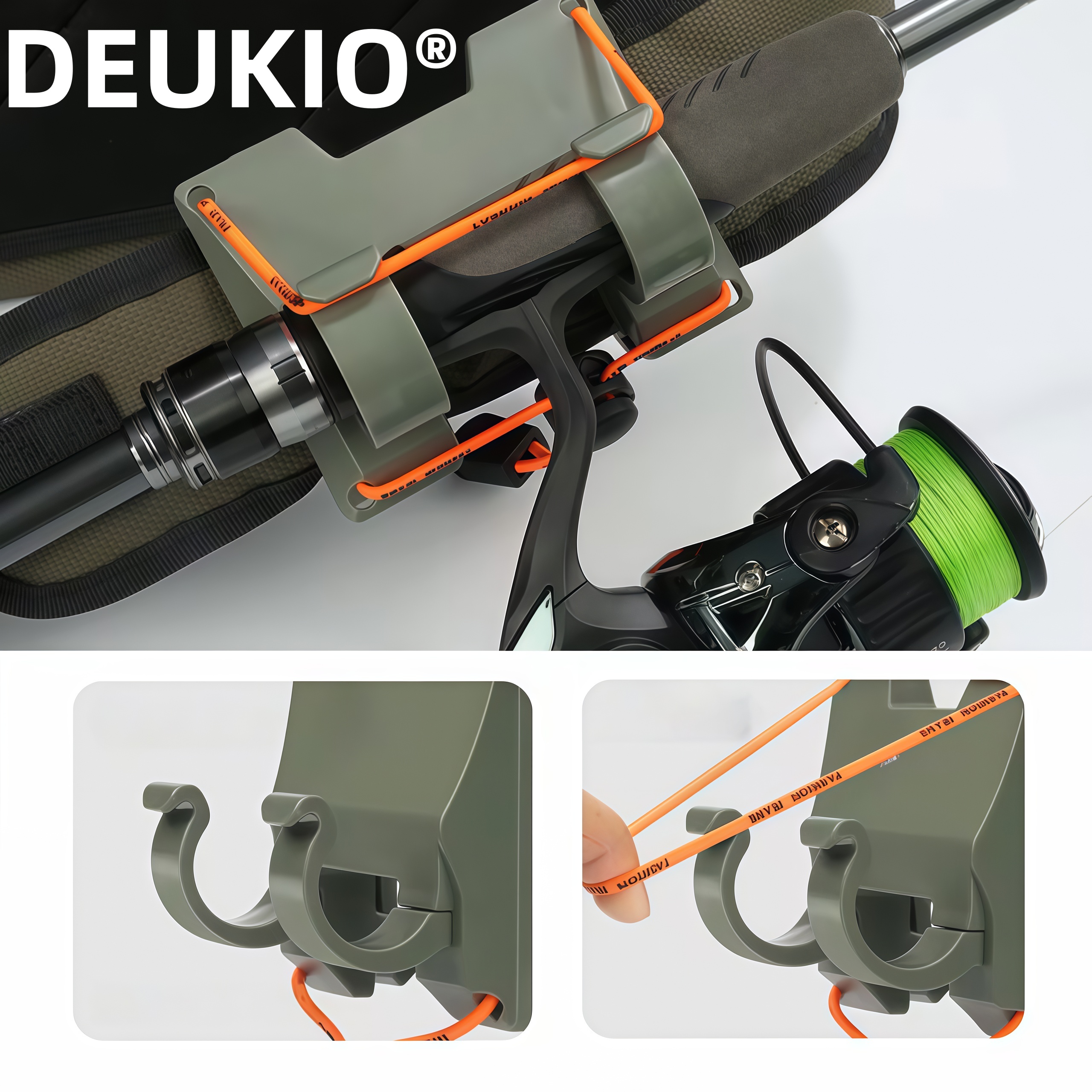 DEUKIO Outdoor Belt Clip Rod H - Fishing Rod Spinning avaliação e preço