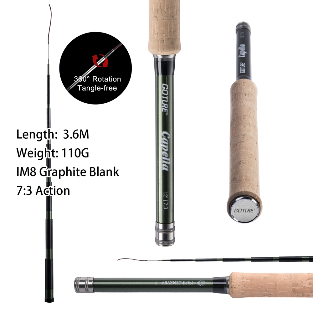 Goture Tenkara Fly Fishing Rod - Fishing Rod Carbon Fiber avaliação e preço