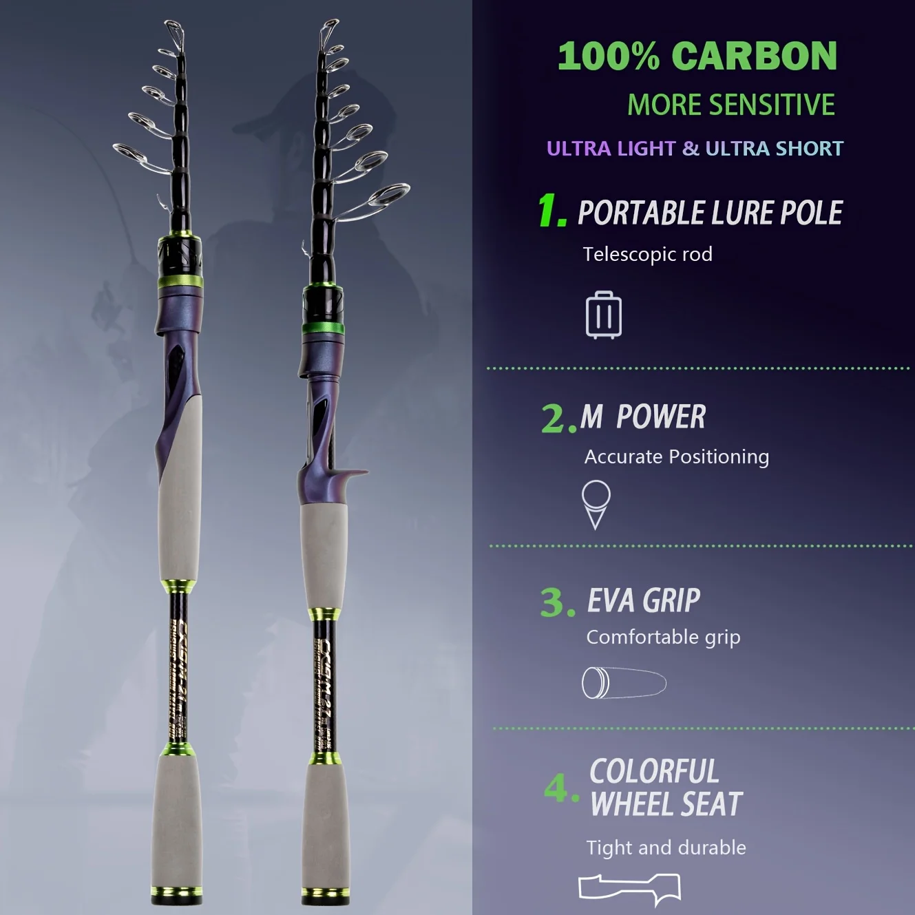 JOSBY carbon fiber fishing rod - Fishing Rod Surf avaliação e preço