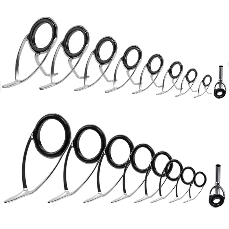 9Pcs Fishing Rod Guides Ring R - Fishing Rod Building Kit avaliação e preço