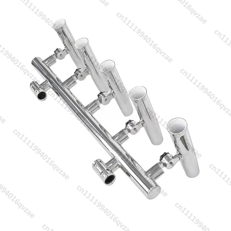 5 Tubes Stainless Steel Fishin - Fishing Rod Holder avaliação e preço