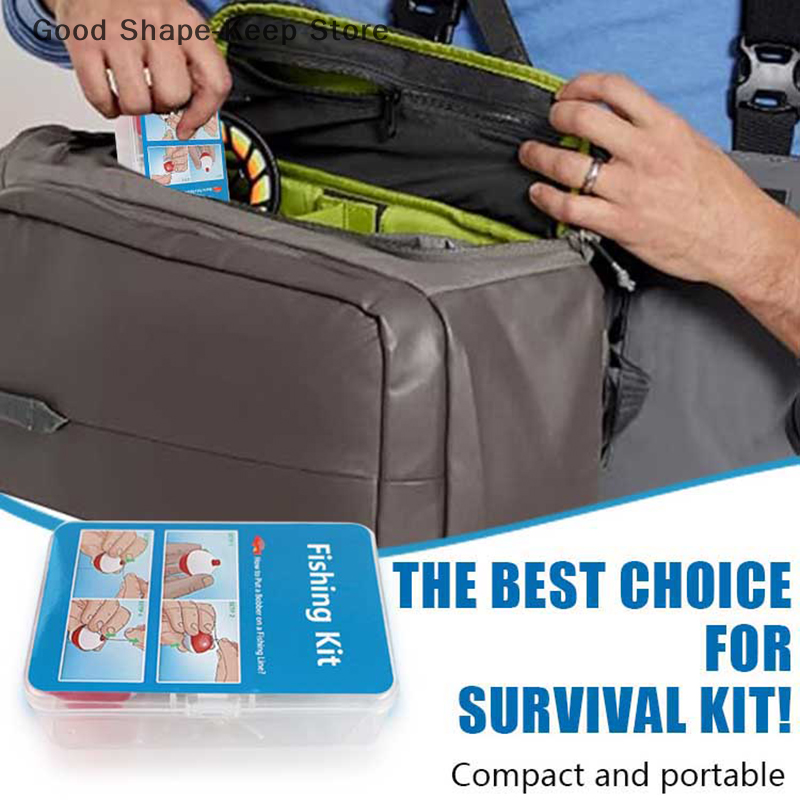 24Pcs Emergency Fishing Kit Po - Fishing Rod Case avaliação e preço